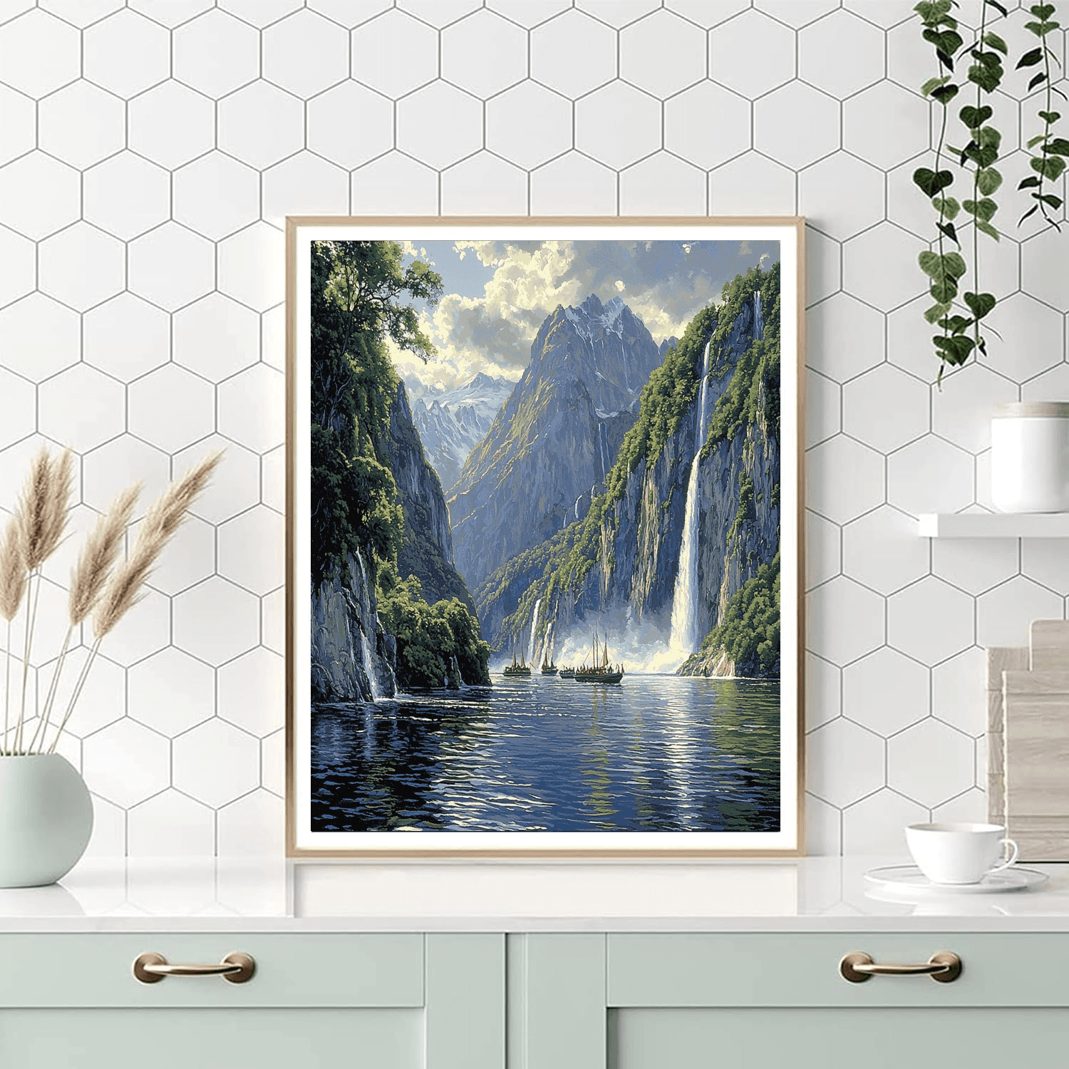 Milford Sound Painting Number Kit