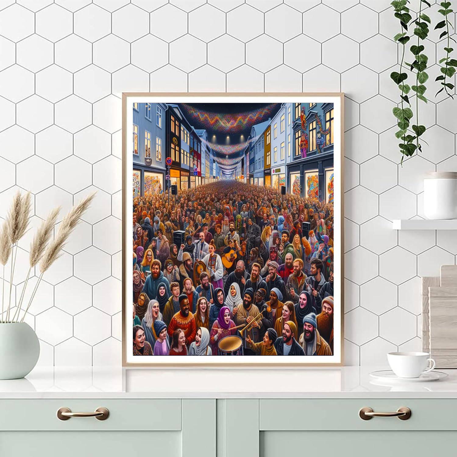 Reykjavik Cultural Night - Iceland Paint By Number