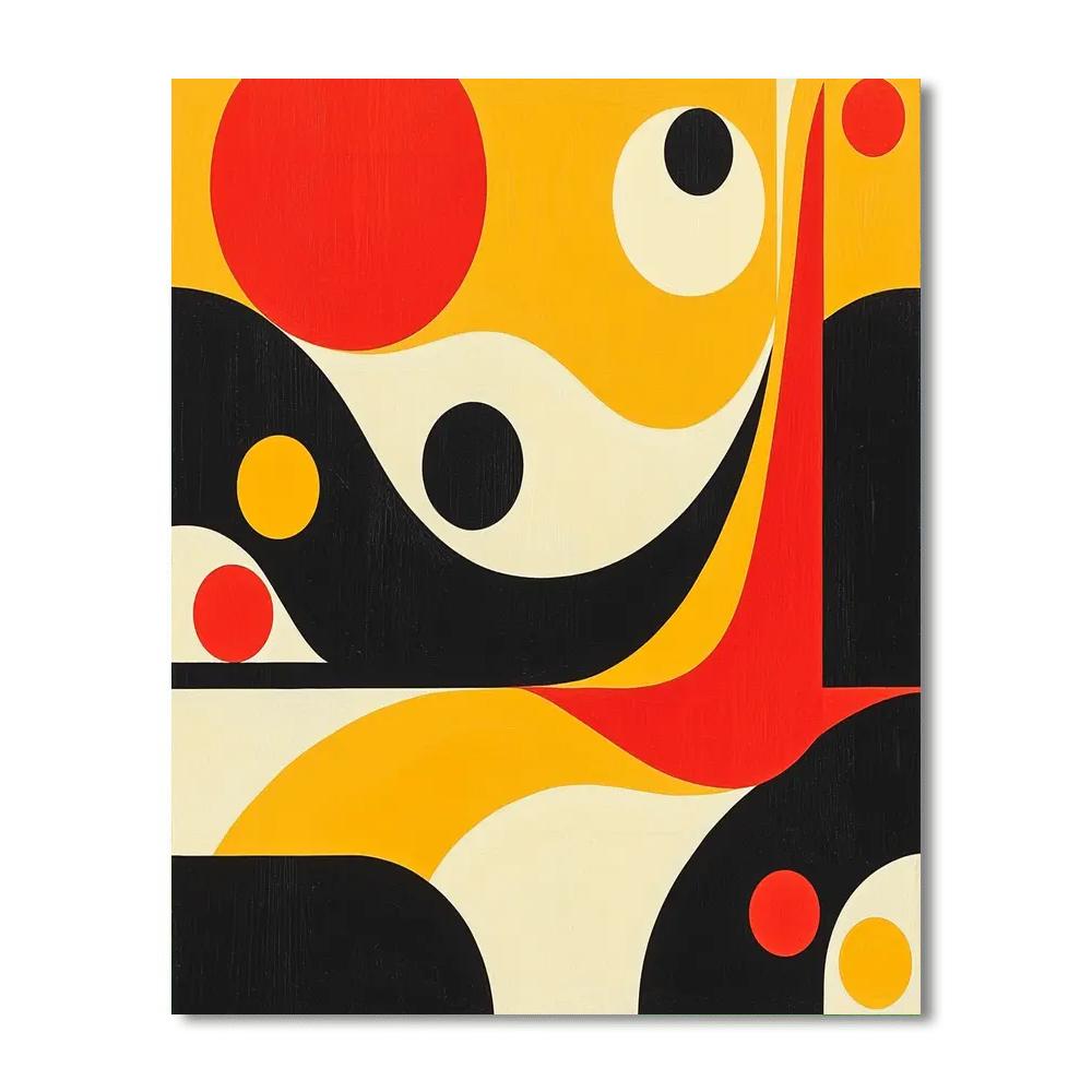 Joan Miró Inspired The Vibrant Journey  Paint By Numbers Art