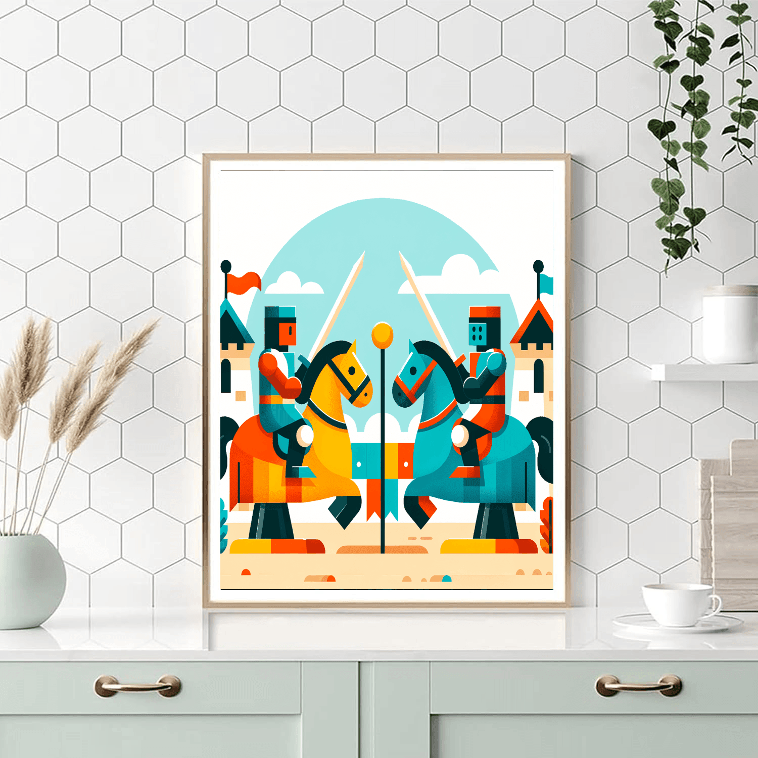 Castle Knights' Tournament Paint By Numbers Kits