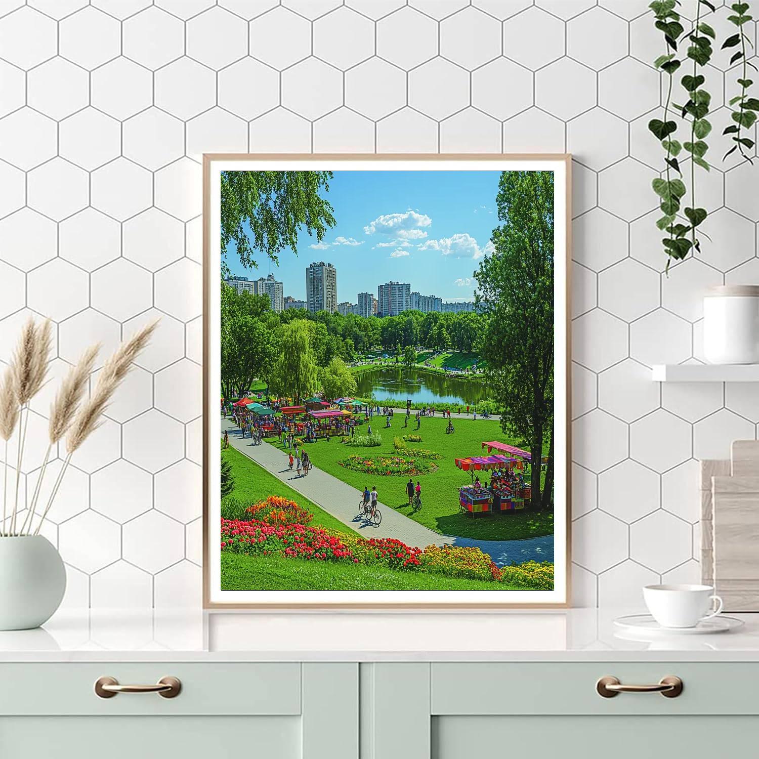 Gorky Park In Moscow Painting Number Kit