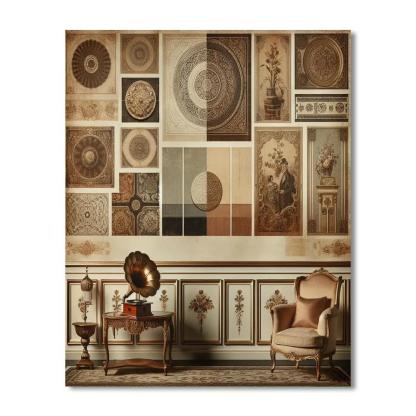 Vintage Elegance Reimagined Number Painting