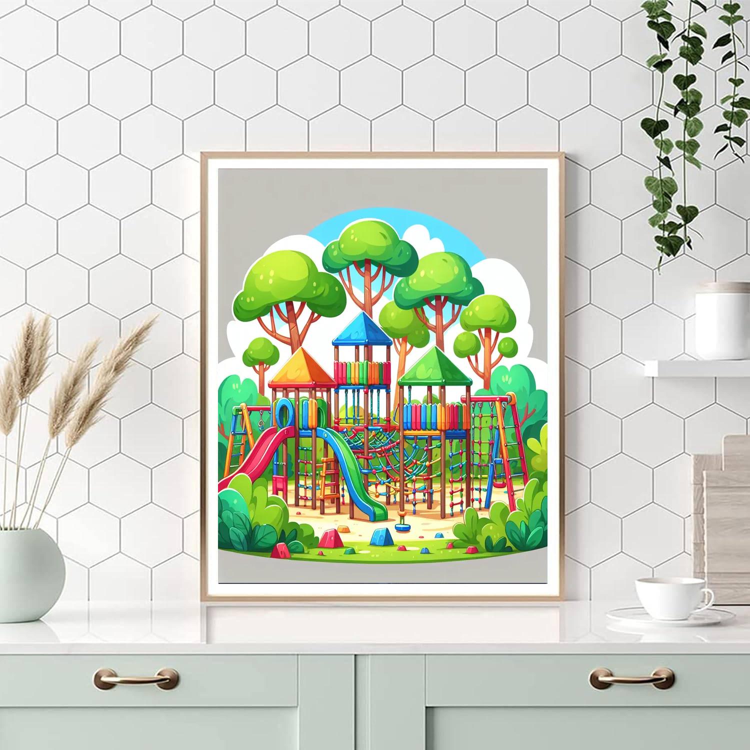 Exciting Jungle Gym Paint By Color