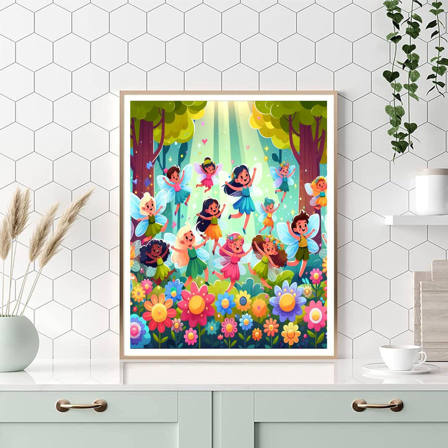 Dancing Fairies In The Forest Paint By Numbers Kits