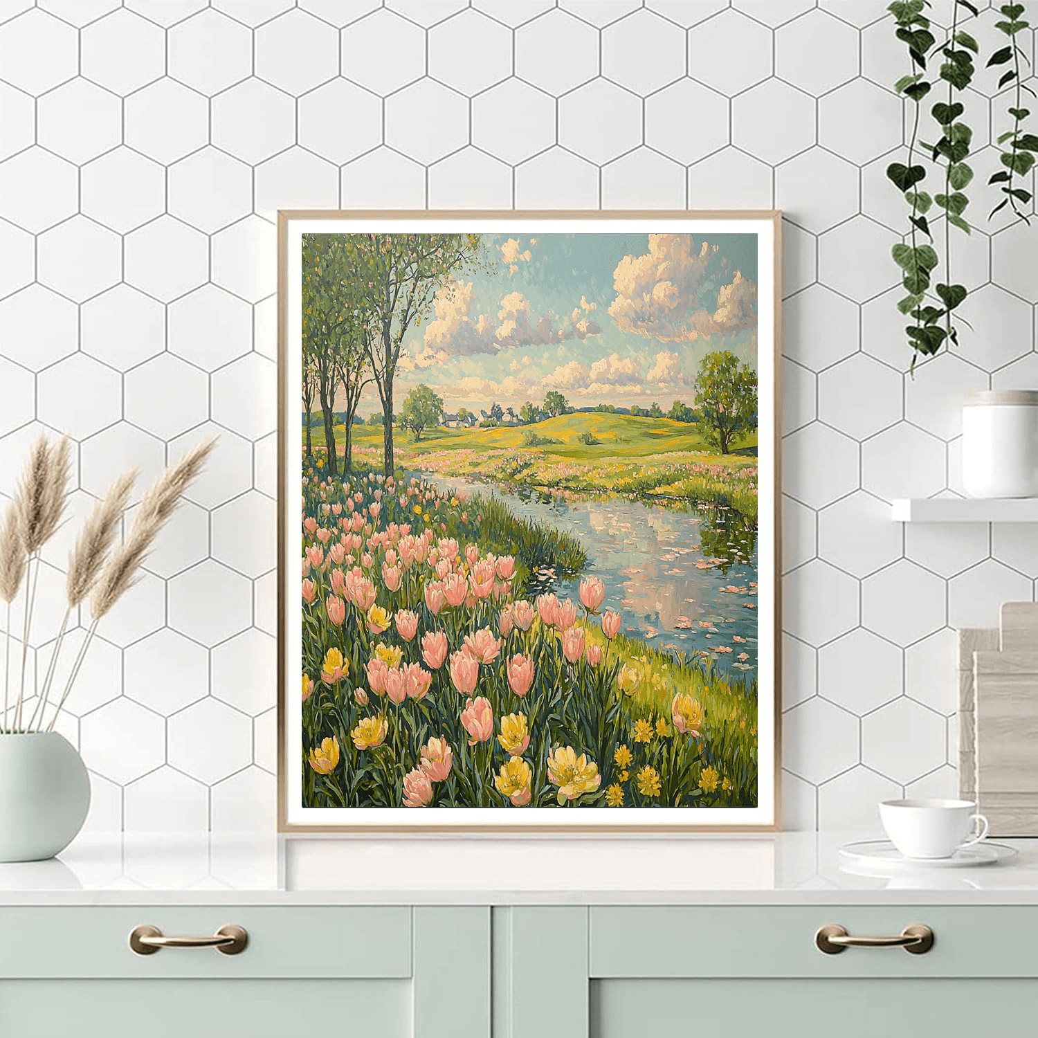 John Singer Sargent Inspired Spring Meadows  Paint By Color
