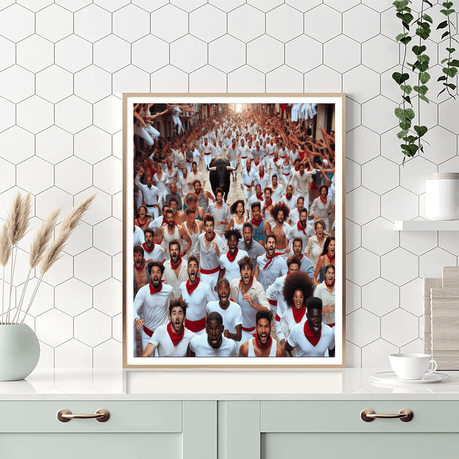 Festival Of San Fermin Number Painting