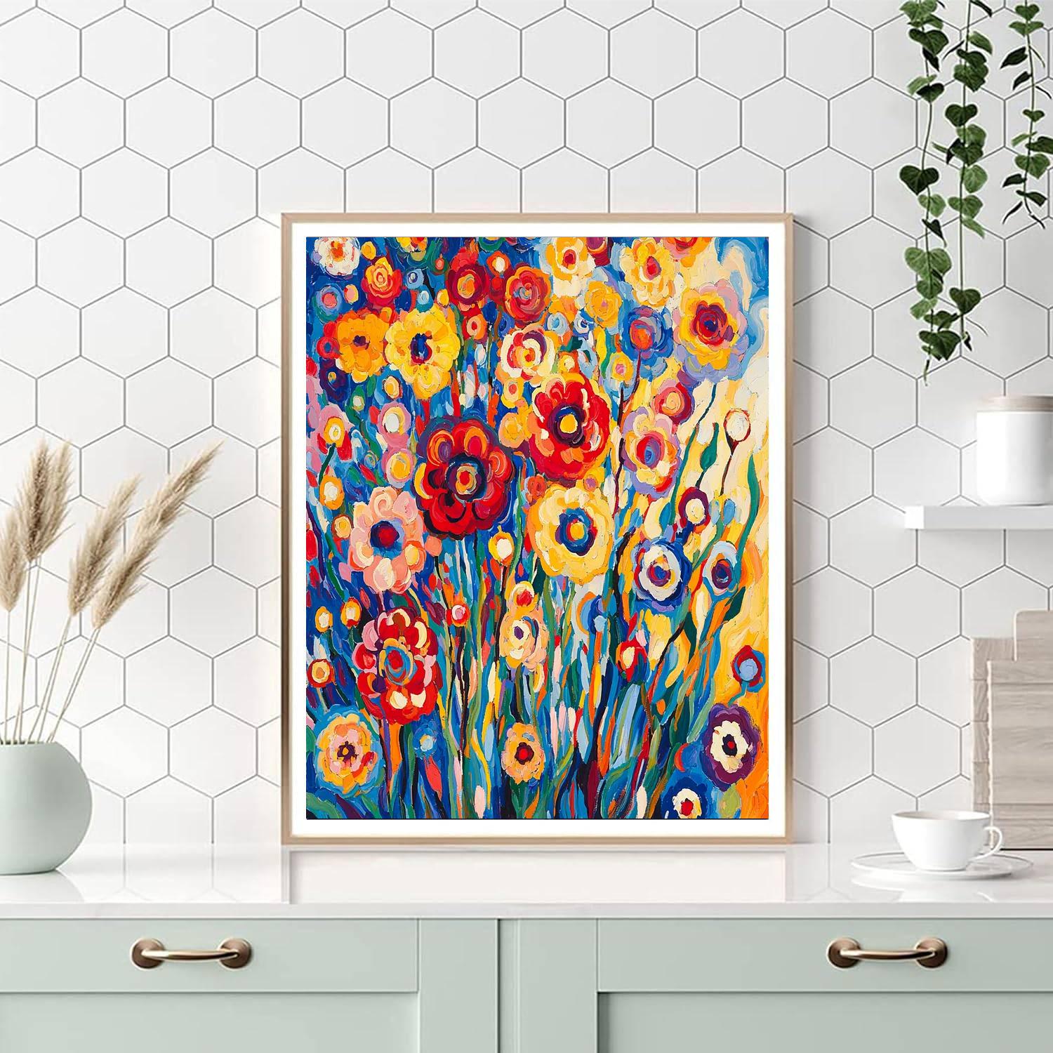 Wassily Kandinsky Inspired Joyful Abstract Blooms  Paint By Numbers Kits