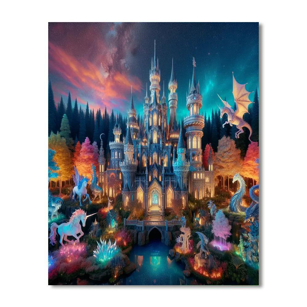 Fantasy Castle Quest For Kids Numbered Painting Kits