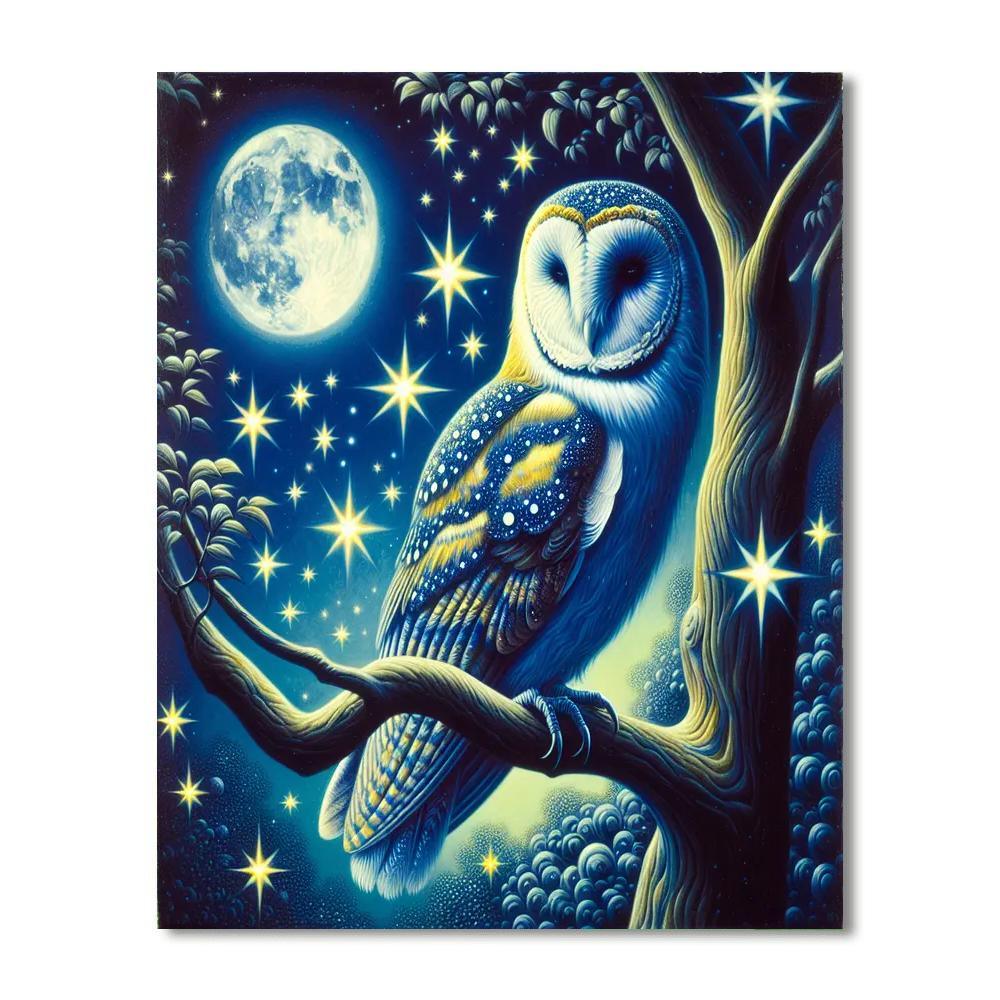 Midnight Owl Symphony Paint By Numbers
