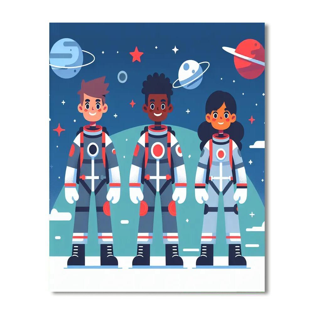 Galactic Hero Adventures Numbered Painting Kits