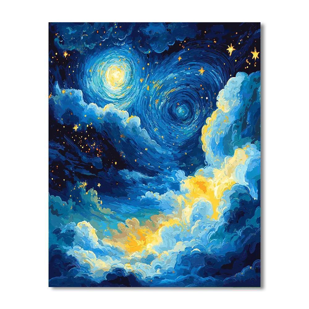 Vincent Van Gogh Inspired Serene Nightscape  Paint By Numbers