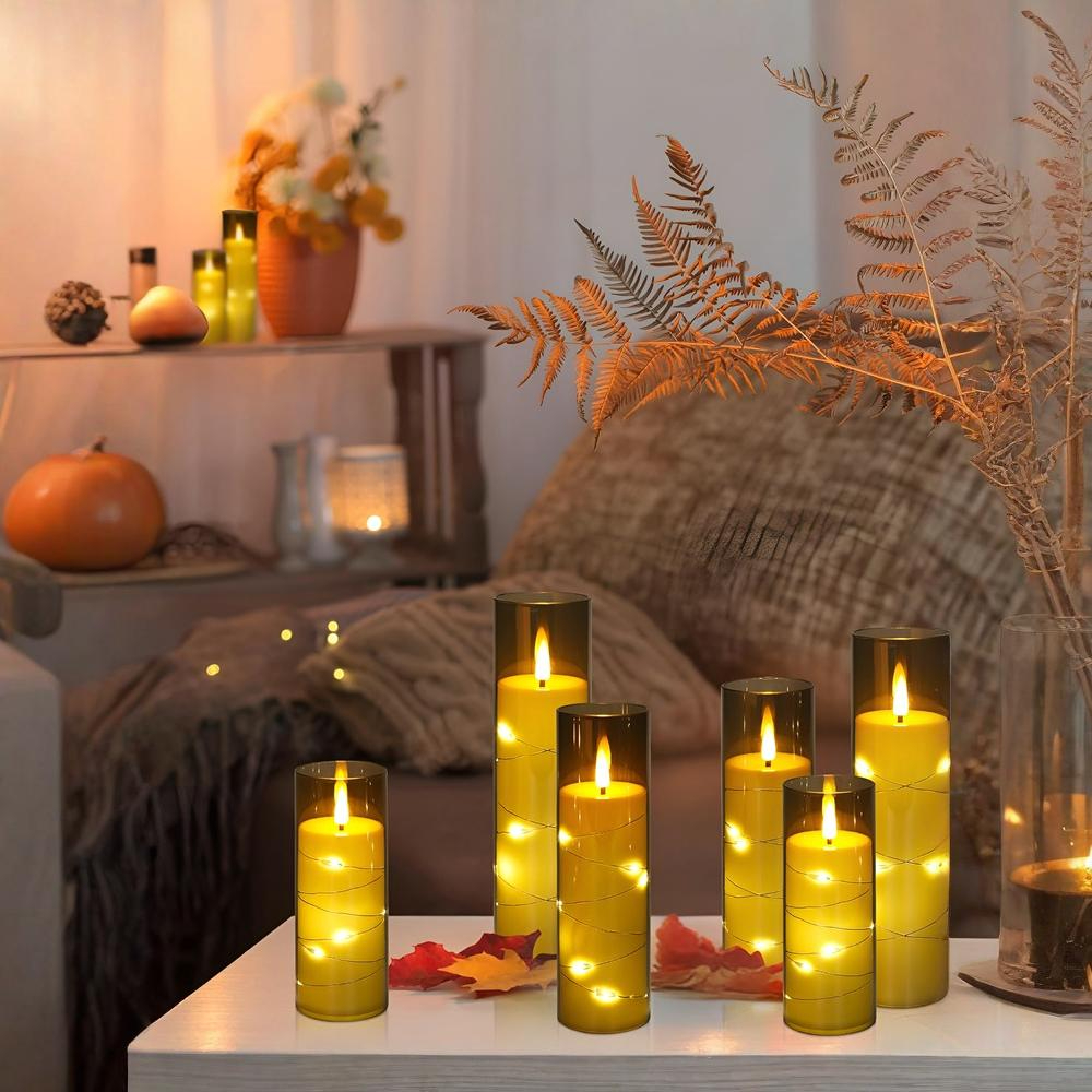 Flameless LED Candles With Remote And Timer Outdoor Waterproof