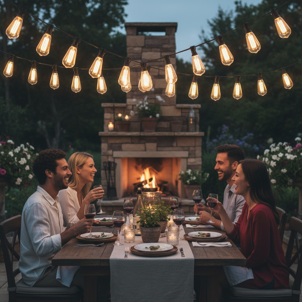 LED Outdoor String Lights