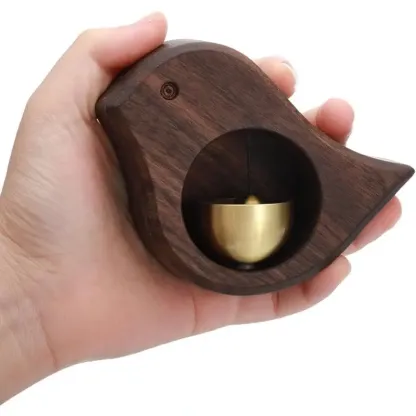 Solid Wood Wind Chime, 1 Count Magnetic Hangable Entry Door Bell, Vintage Door Bell