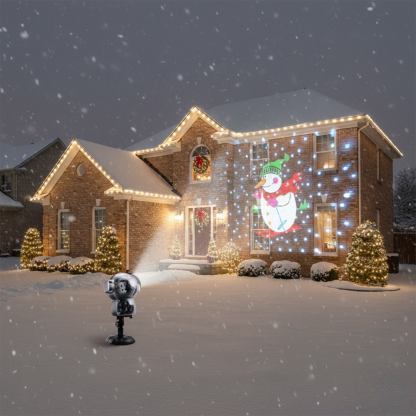 LED Snowfall Holiday Projection Lamp