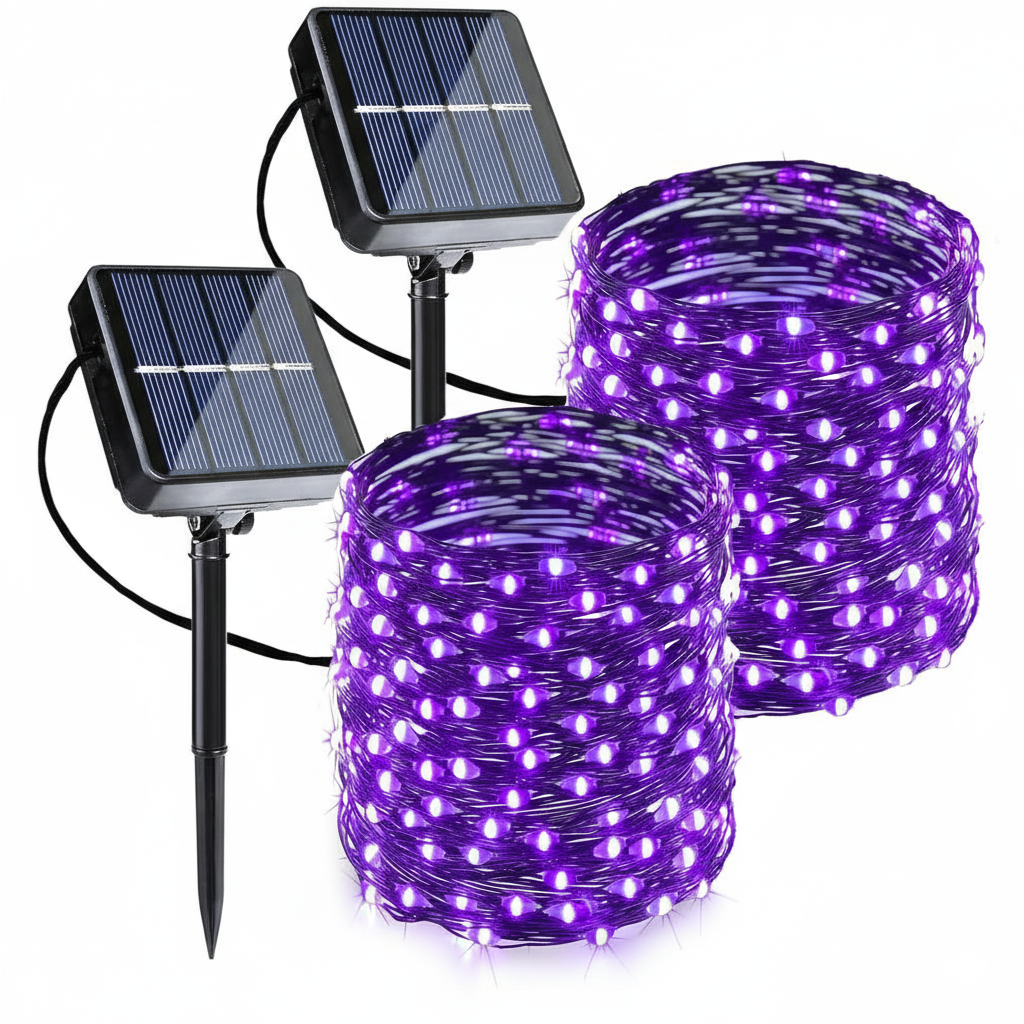 Pack Of 2 Halloween Solar String Lights
