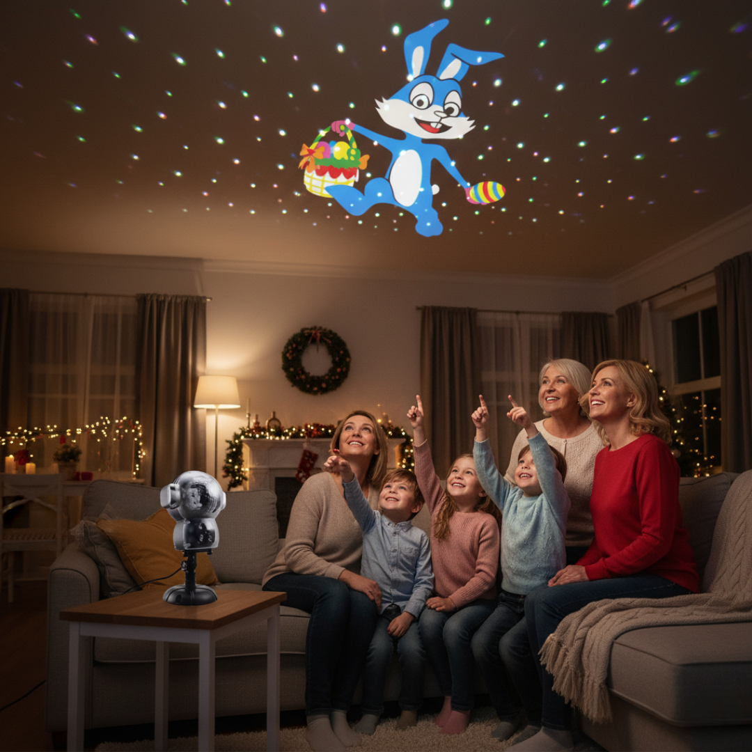 LED Snowfall Holiday Projection Lamp