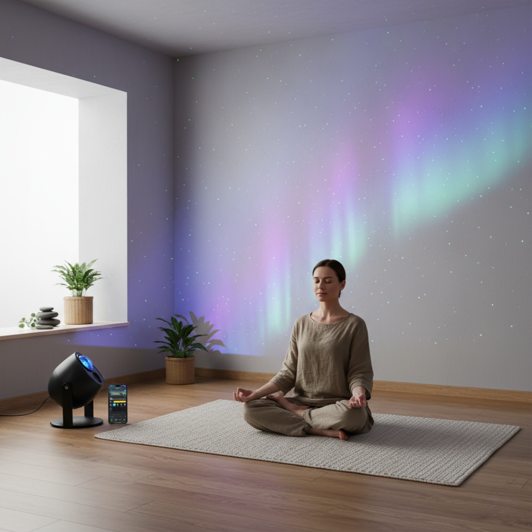 Star Light Projector With Aurora Effects