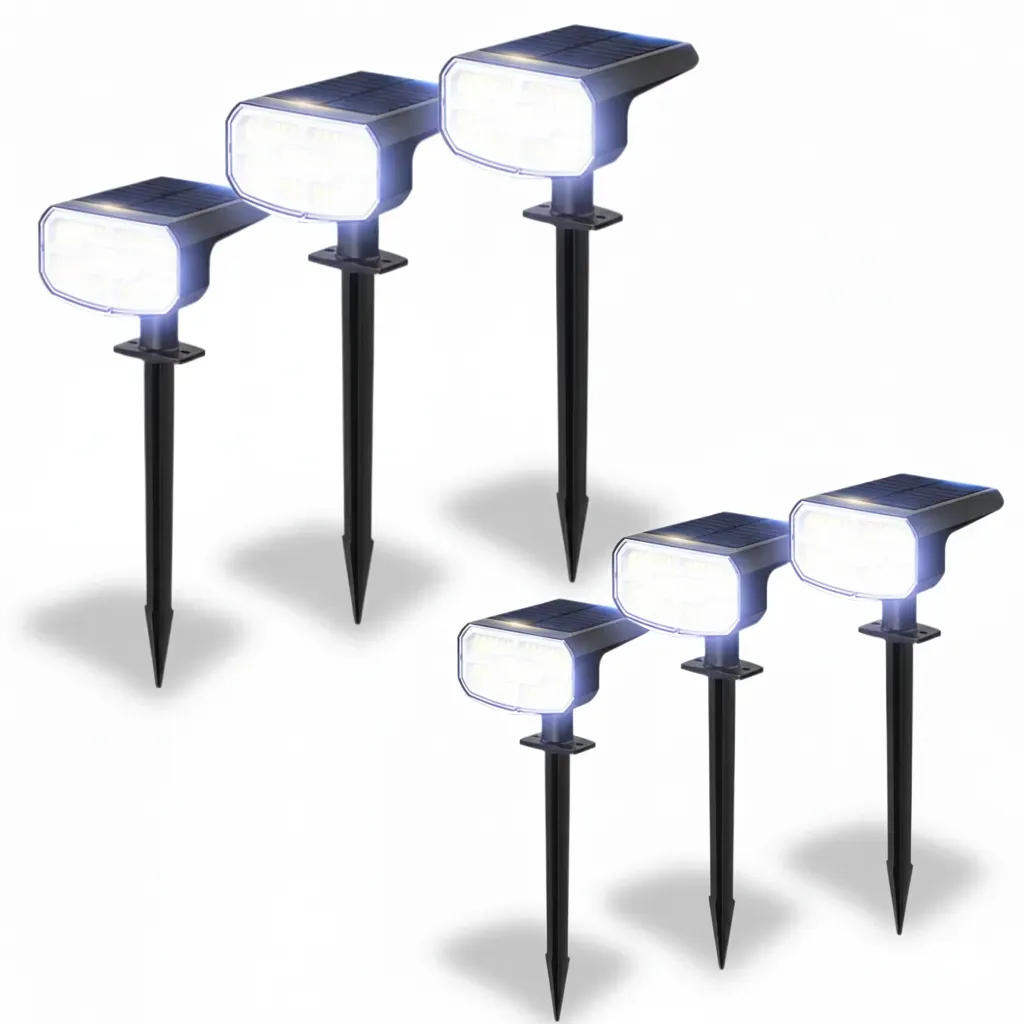Pack Of 4 Solar Landscape Spot Lights