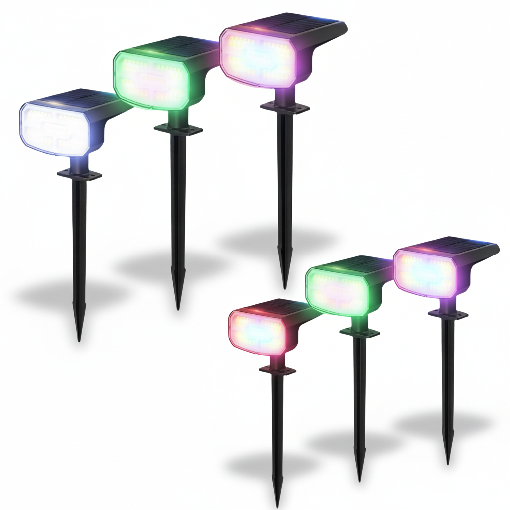 Solar Outdoor Motion Sensor RGB Lights