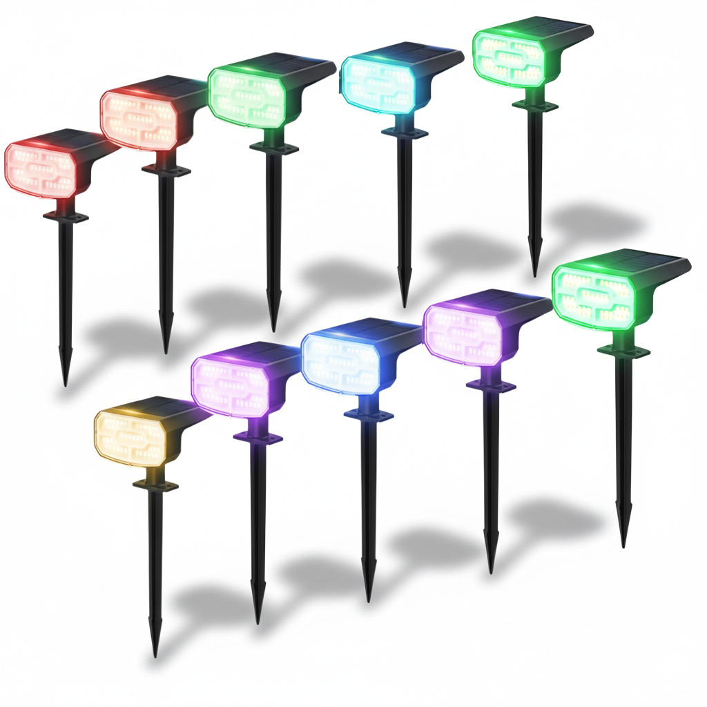Solar Outdoor Motion Sensor RGB Lights