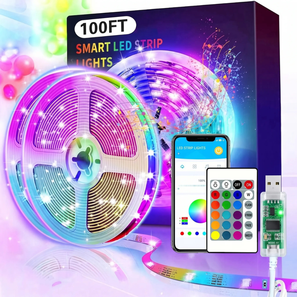 USB Powered Portable Bluetooth LED Strip Lights