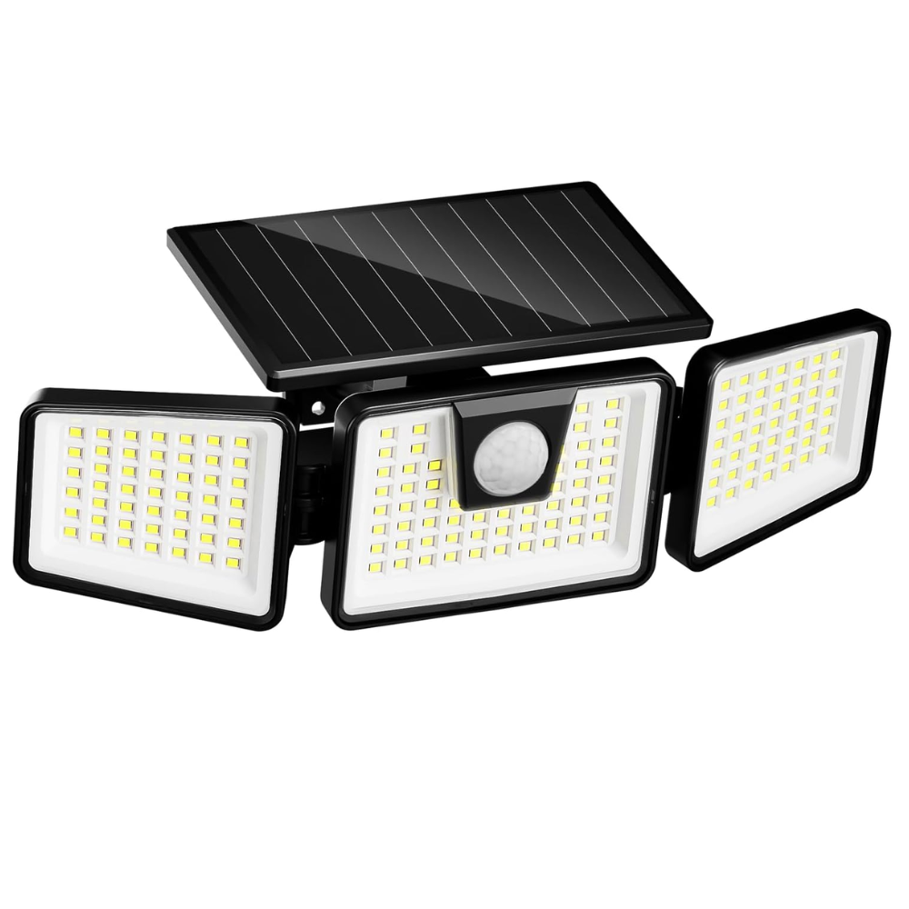 3 Head Solar Powered Motion Sensor Lights
