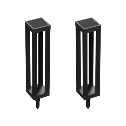 Pack Of 2 Solar Lantern Floor Lamps For Porch Deck