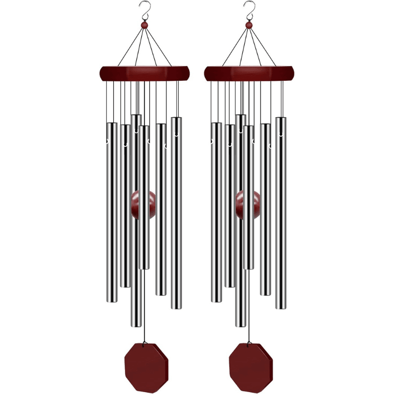 2 Pcs Symphonic Wind Chimes-Solar Wind LED Chime