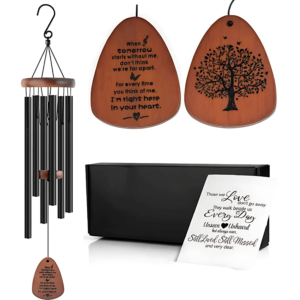 Soothing Outdoor Wind Chimes-Solar Wind LED Chime