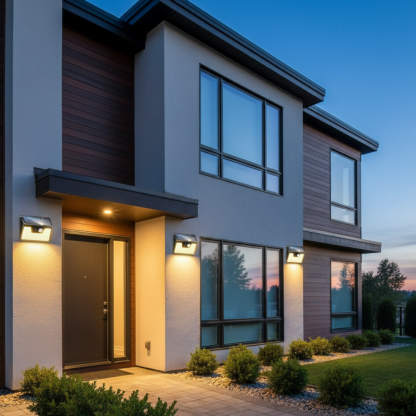 140LED Solar Security Fence Lights For Wall Garden Yard Outside