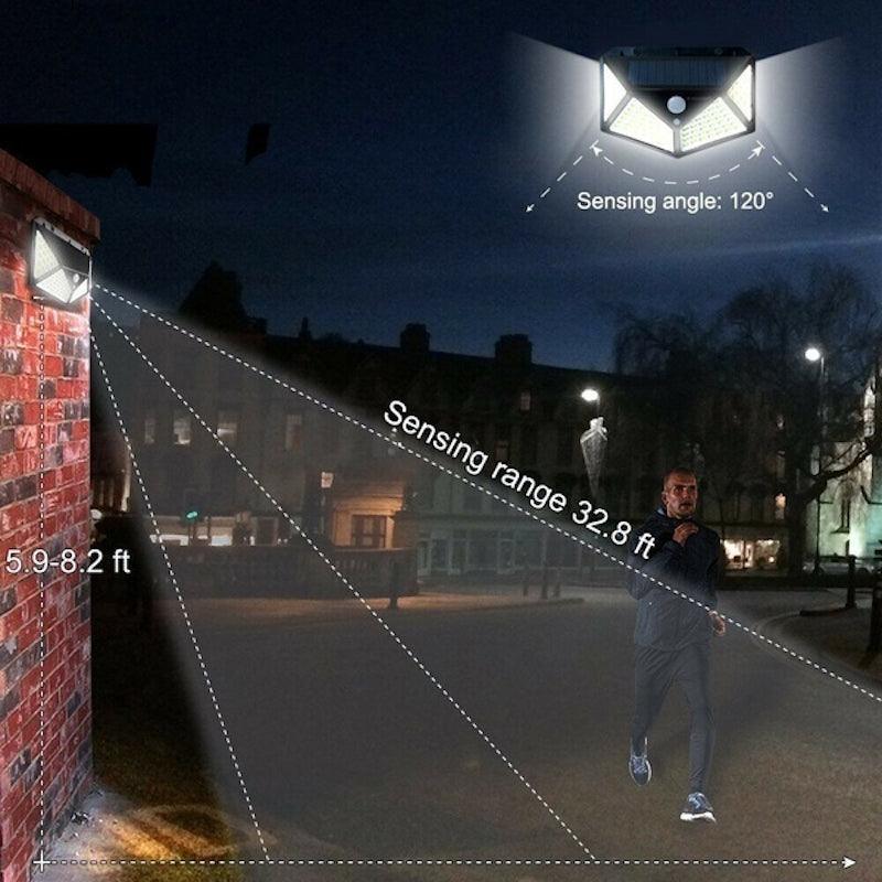 100 Solar Motion Sensor Light – Bright and Energy Efficient-Solar Wind LED Chime