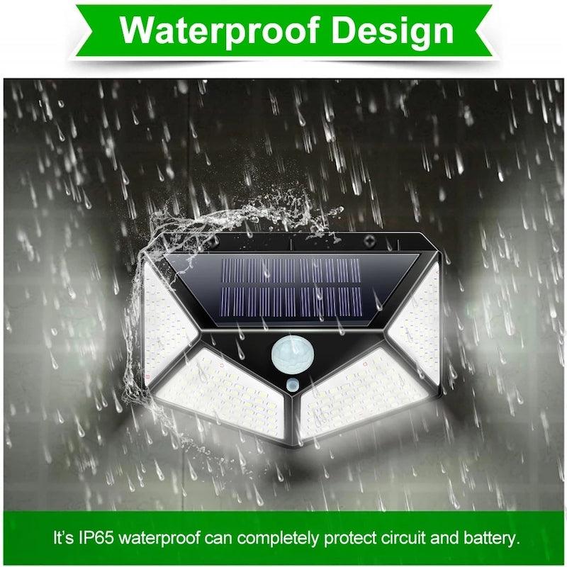 100 Solar Motion Sensor Light – Bright and Energy Efficient-Solar Wind LED Chime