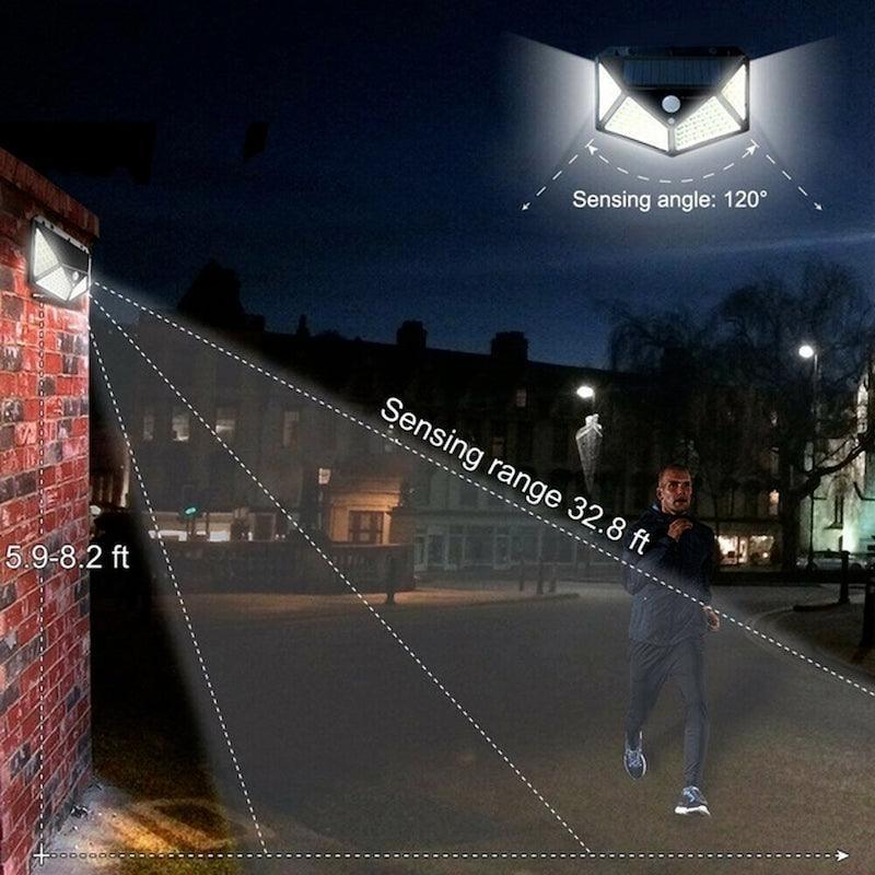 100 Solar Motion Sensor Light – Bright and Energy Efficient-Solar Wind LED Chime