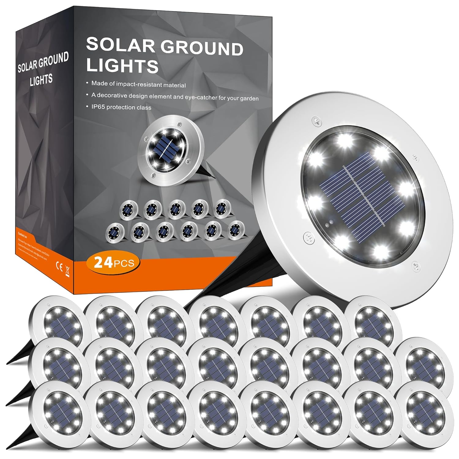 Outdoor Waterproof Solar Pathway Lights