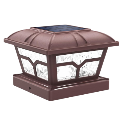 Dual Color Solar Post Cap Lights For Outdoor Fence And Deck