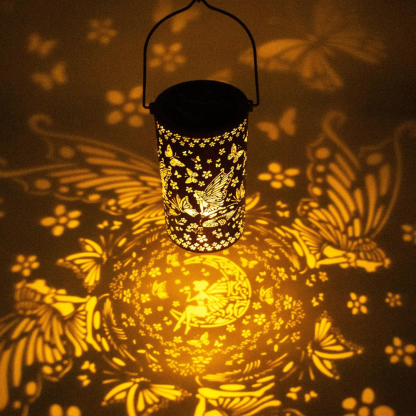 Dragonfly Metal Solar Garden Lantern