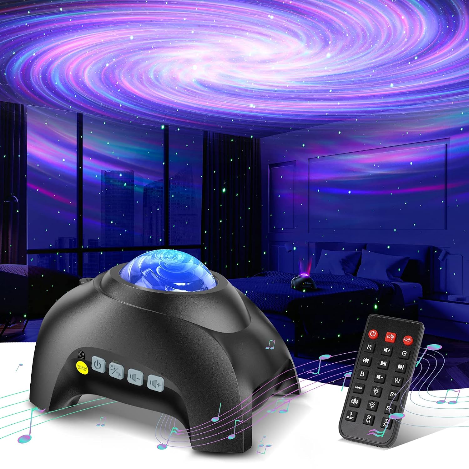 Light Aurora Effects Remote Control Party Projector