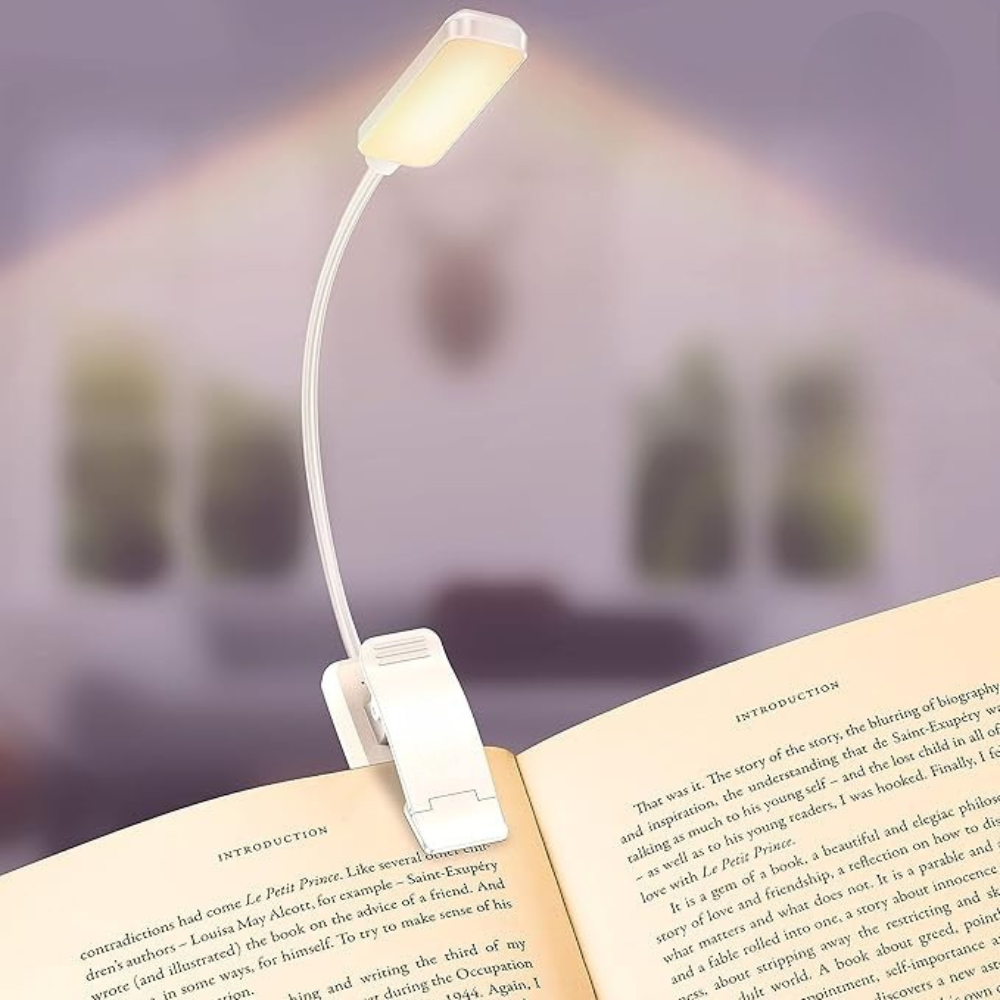 USB Rechargeable Book Light-Solar Wind LED Chime