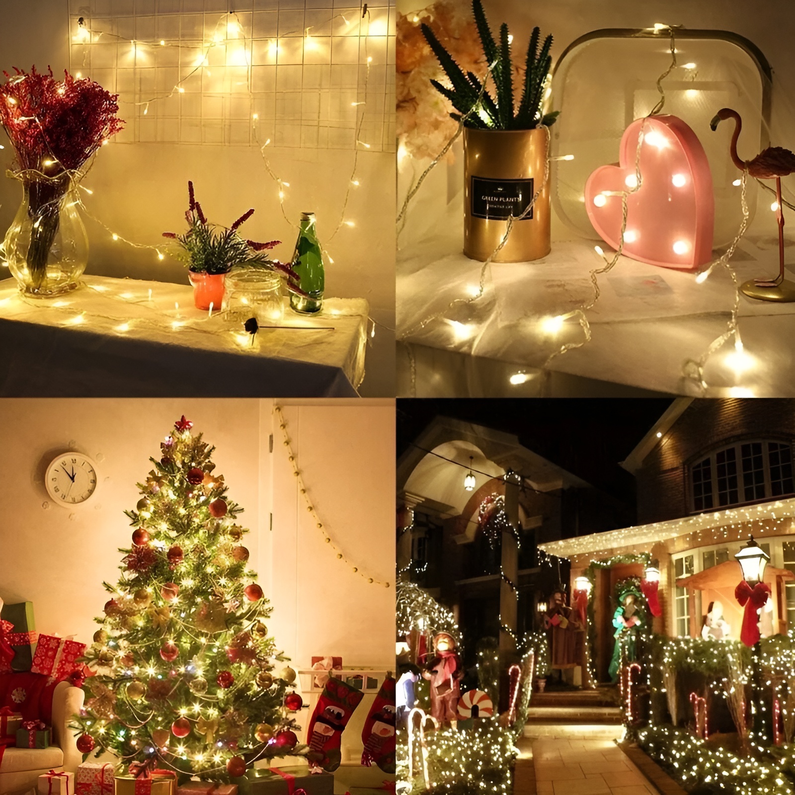 Yellow LED Light with Plug Christmas Tree Light LED Bulb