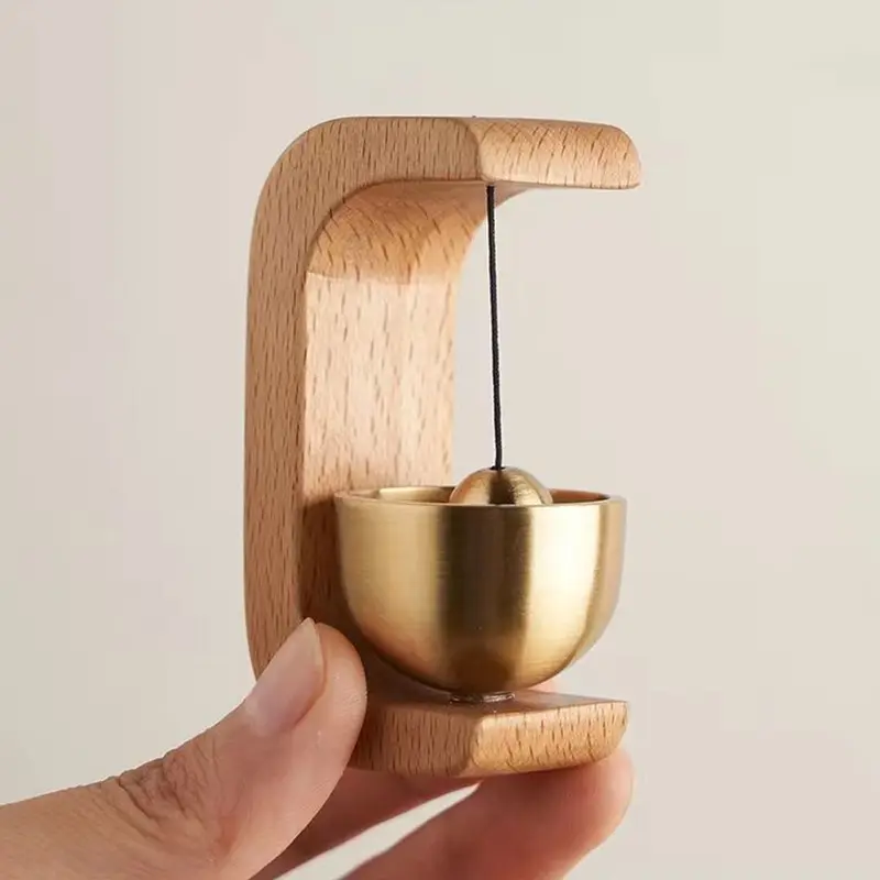 Solid Wood Wind Chime, 1 Count Magnetic Hangable Entry Door Bell, Vintage Door Bell