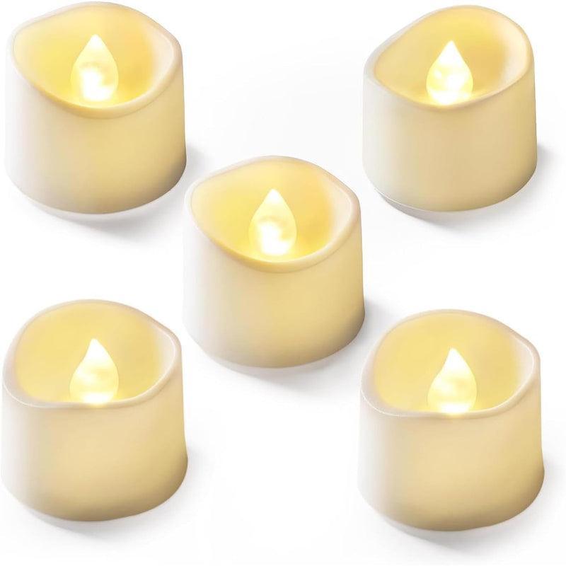 12 Pieces Flickering Flameless Candles – Elegant and Safe Lighting-Solar Wind LED Chime