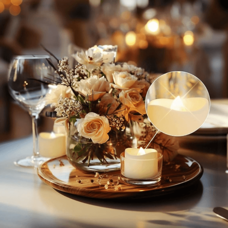 12 Pieces Flickering Flameless Candles – Elegant and Safe Lighting-Solar Wind LED Chime