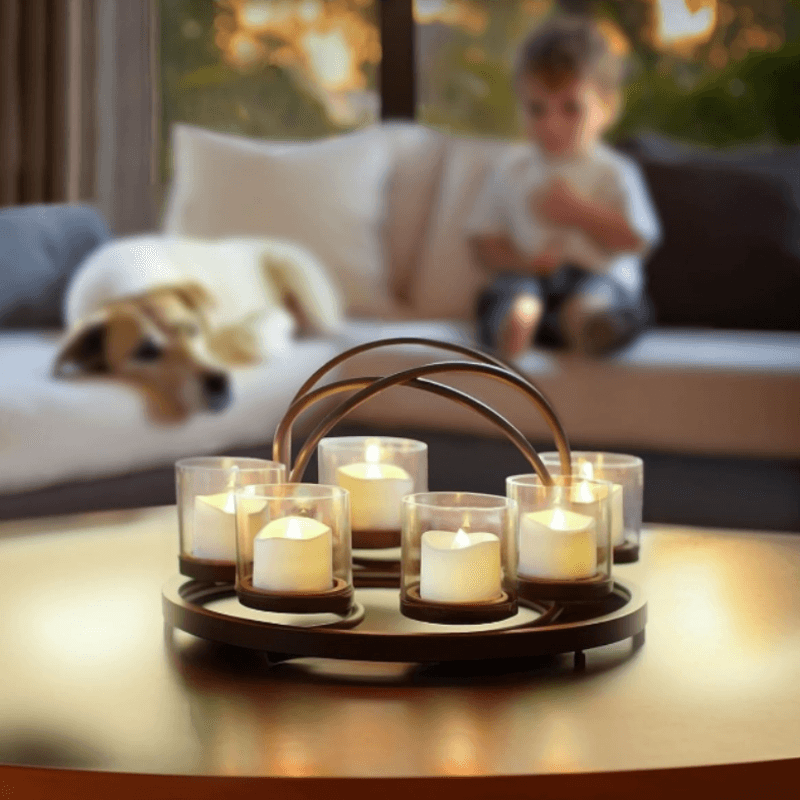 12 Pieces Flickering Flameless Candles – Elegant and Safe Lighting-Solar Wind LED Chime