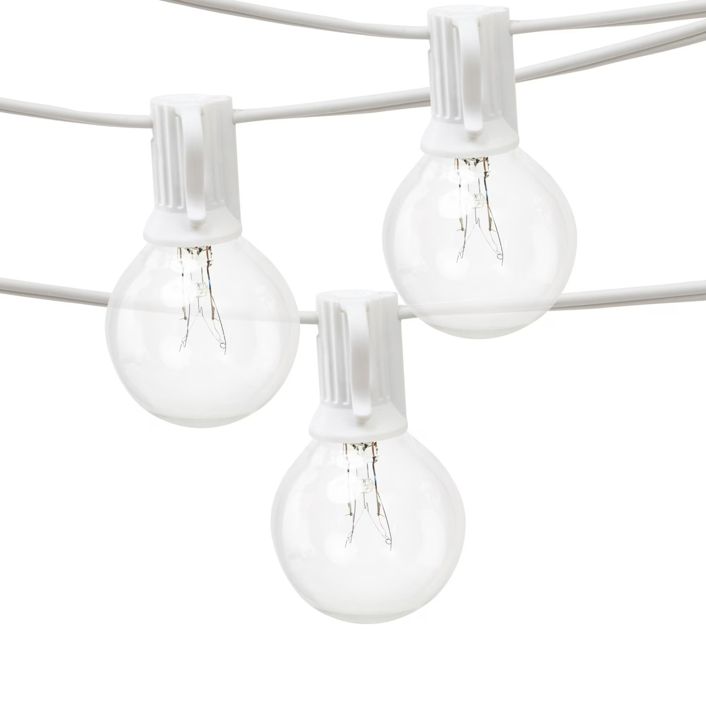 20 Light Outdoor Indoor 20 Feet Plug in Globe Bulb String Light