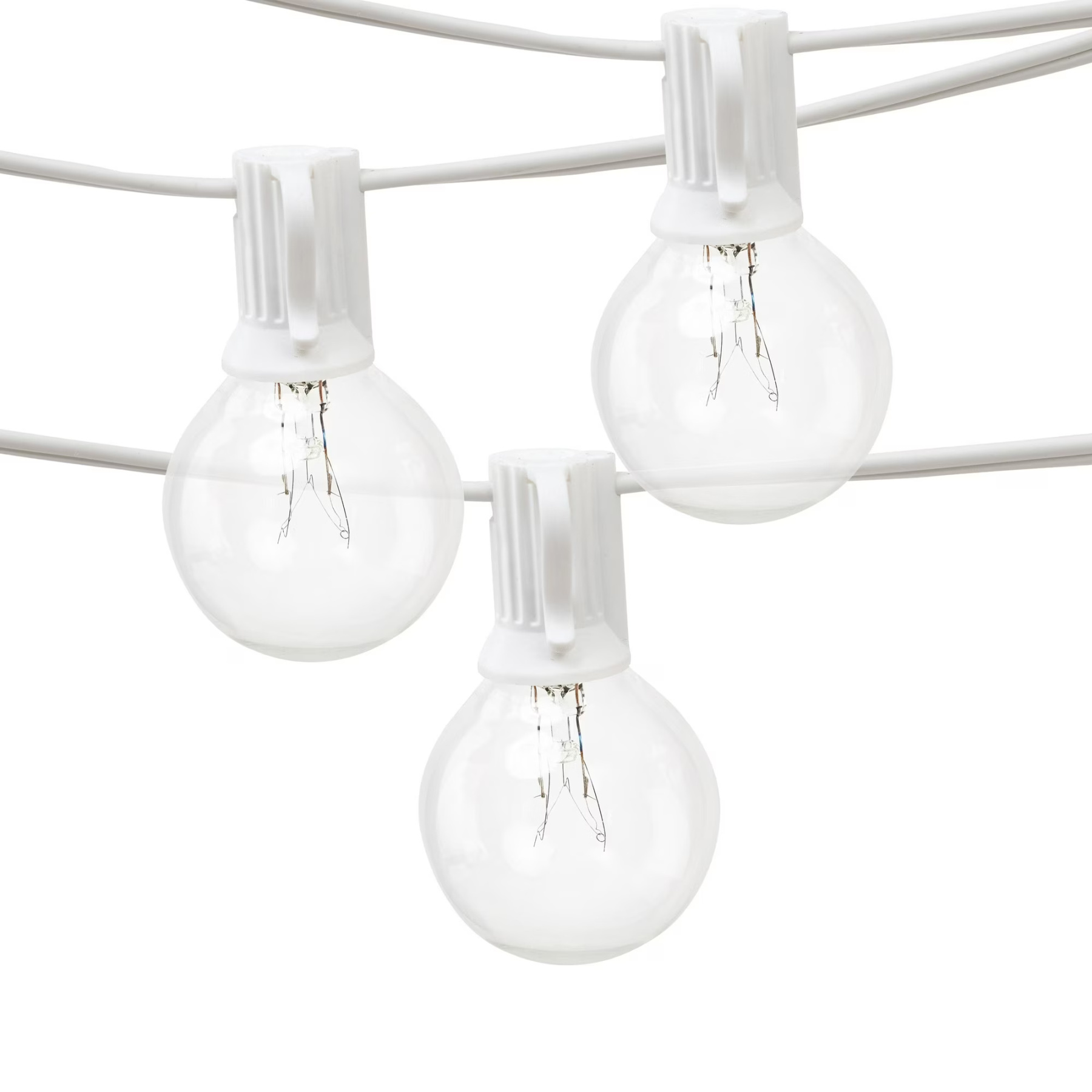 20 Light Outdoor Indoor 20 Feet Plug in Globe Bulb String Light