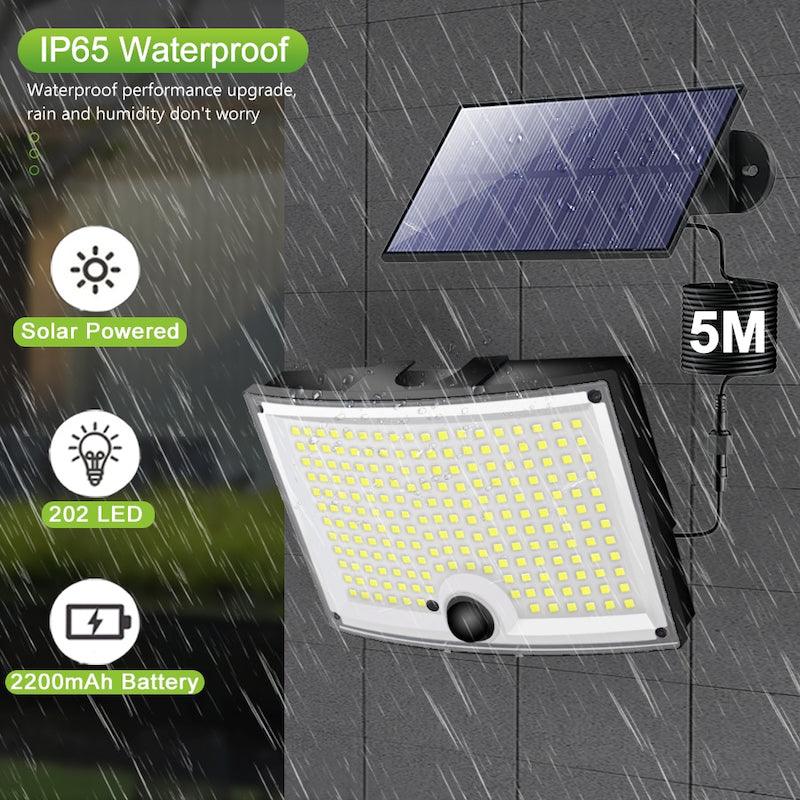 200 LED Motion Sensor Solar Lights – Bright Outdoor Security-Solar Wind LED Chime