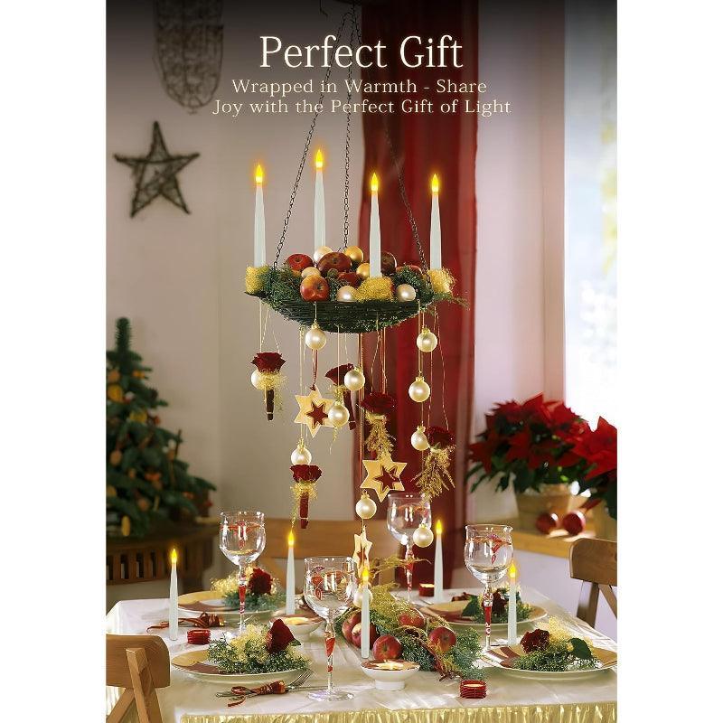 15 Pieces Floating Candles – Flameless LED Remote Control-Solar Wind LED Chime