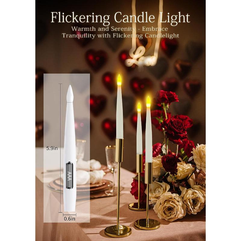 15 Pieces Floating Candles – Flameless LED Remote Control-Solar Wind LED Chime