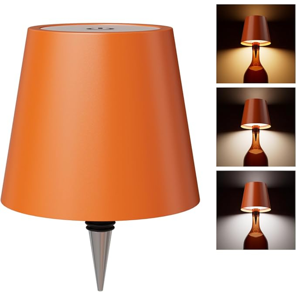 Wireless Bottle Lamp Shade Portable LED Wine Bottle Lamp with Stopper